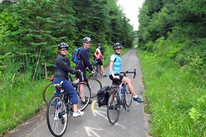 Piste cyclable asphaltée